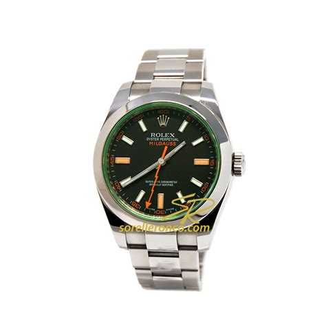 rolex milgauss verde nuovo|rolex milgauss 40mm.